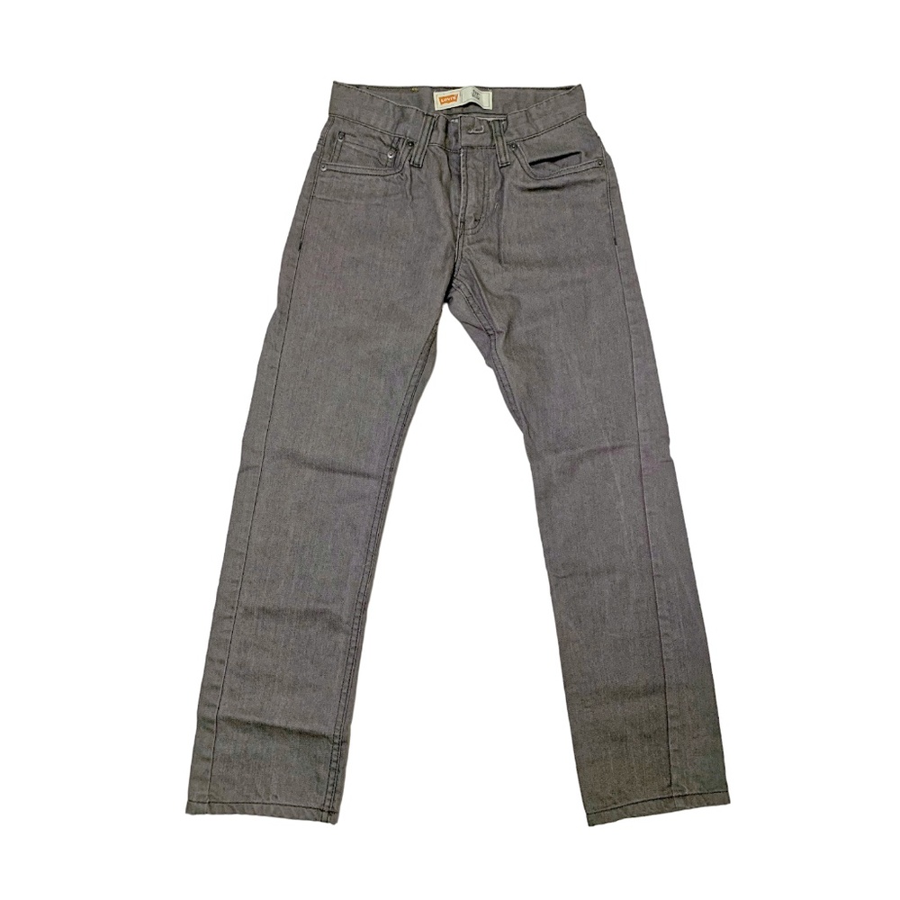 Big Boys Levi's 511 Slim Fit Grey Jeans Pants Size 12 Reg